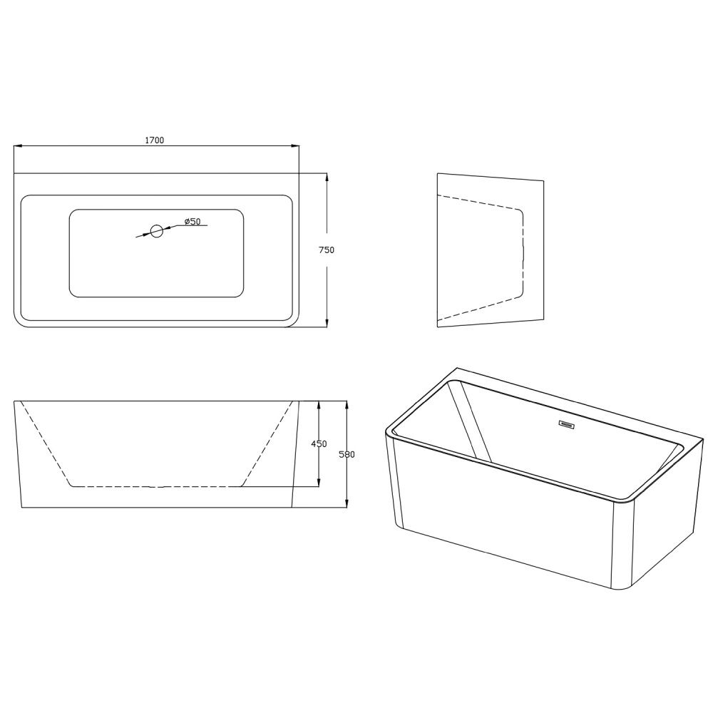 Cada freestanding Kira alba