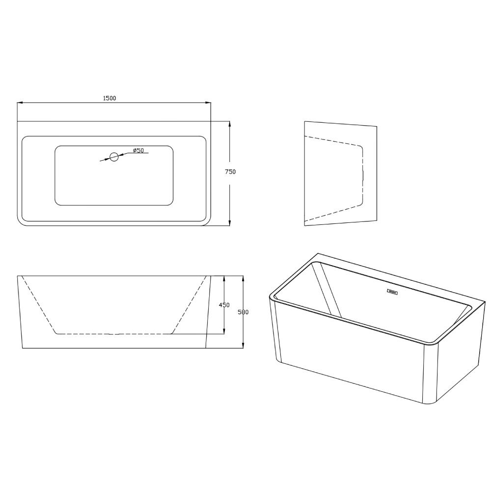 Cada freestanding Kira alba