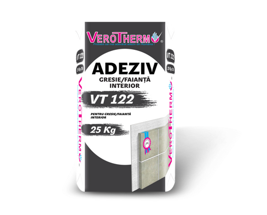 Adeziv pentru gresie si faianta, Verotherm VT 122, 25 kg