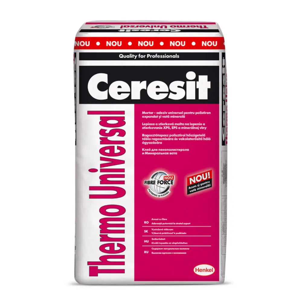 Adeziv polistiren/vata minerala, Ceresit Thermo Universal 25 KG