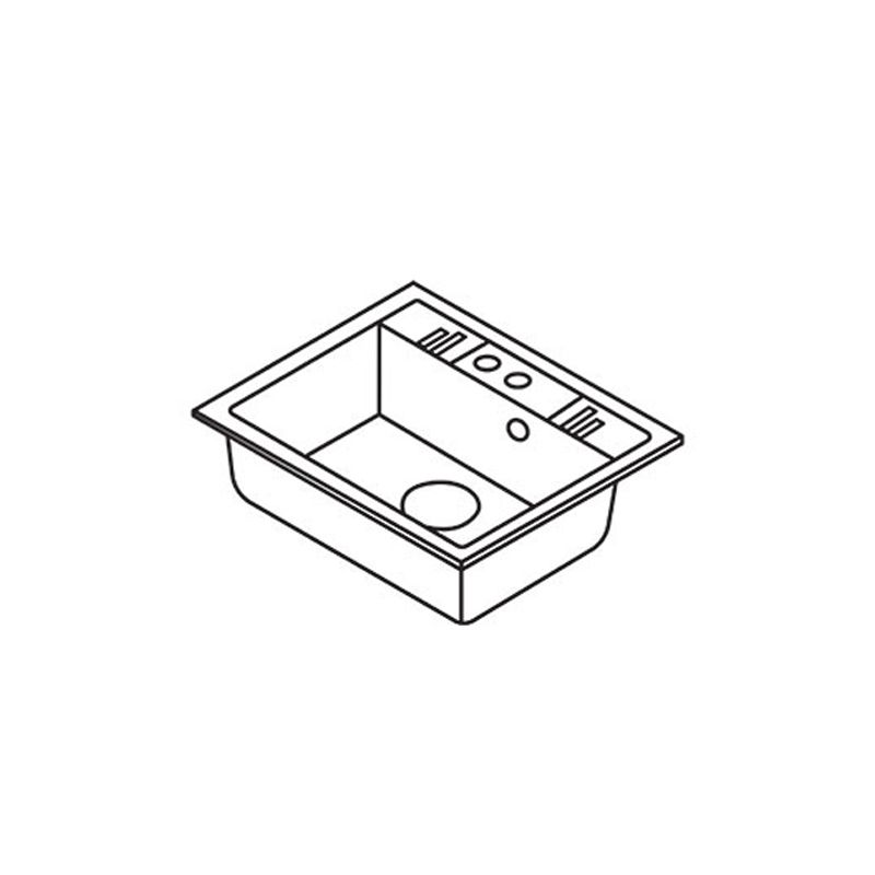 Chiuveta granit 1 cuva, 580x480 mm, nisip