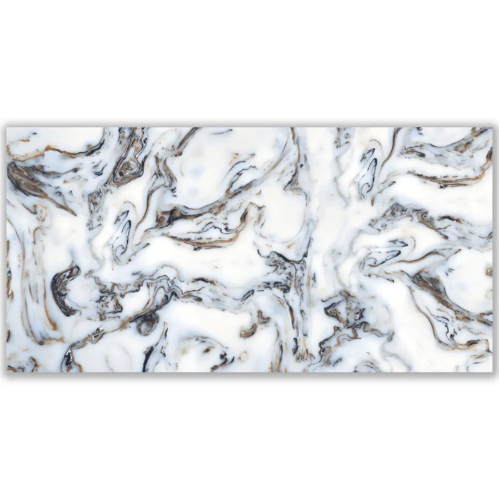 Gresie portelanata rectificata Aqua Marble, 60X120, lucioasa