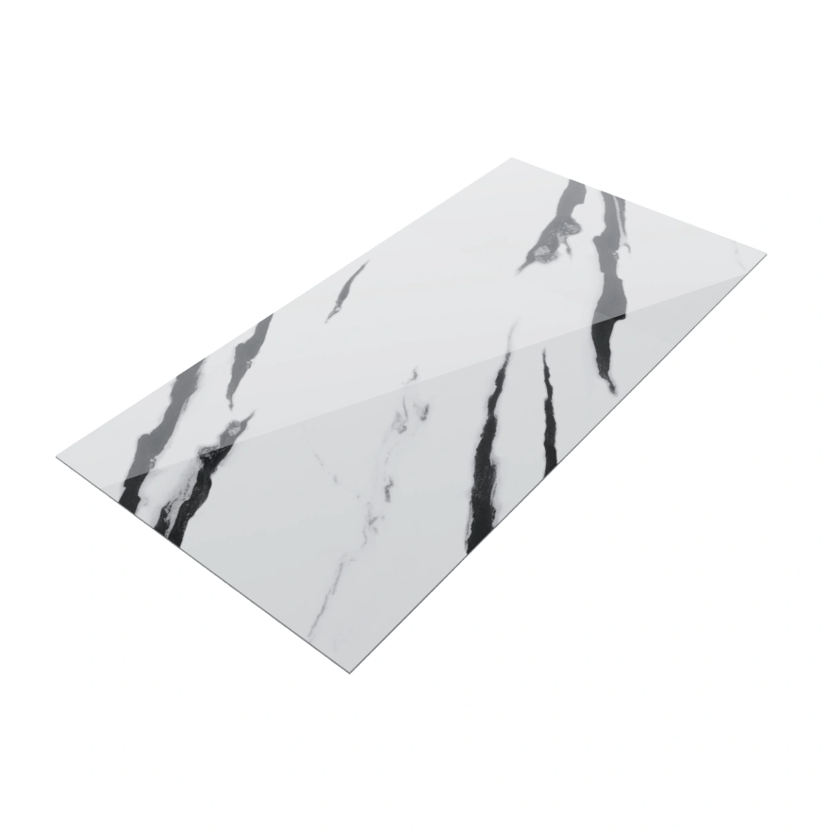 Gresie portelanata rectificata Black and White, 60X120, lucioasa